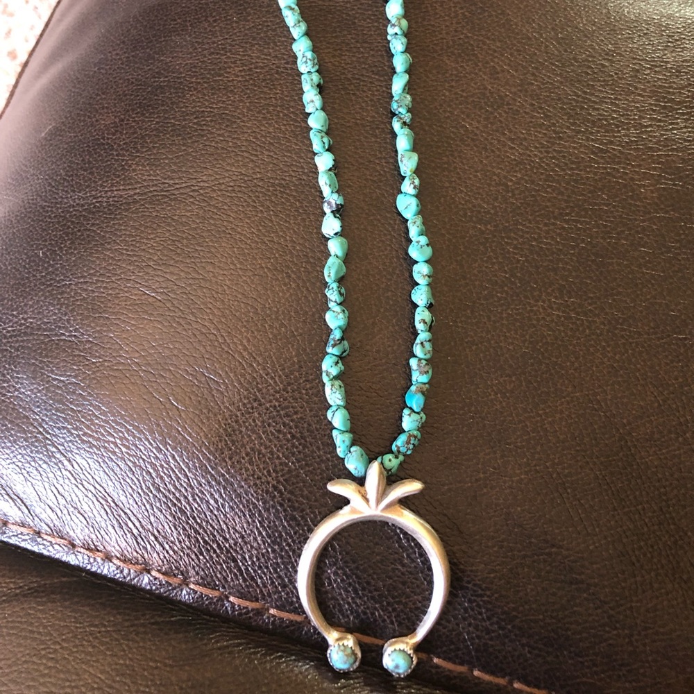 Turquoise necklace with naja